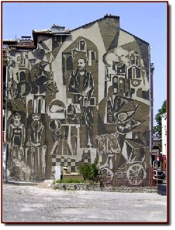 Plovdiv Fassade neben dem Danov-Haus