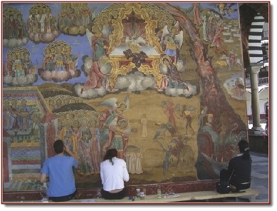 Rila Kloster Restaurationsarbeiten.