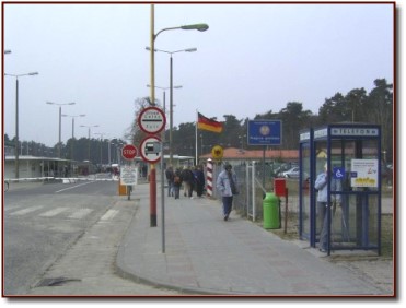 Grenzübergang von polnischer Seite