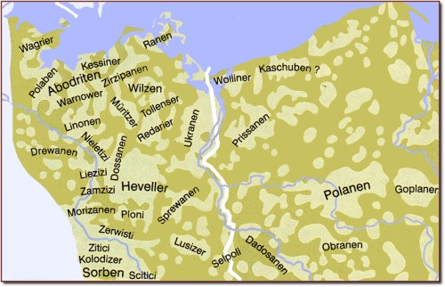 Karte Völker
